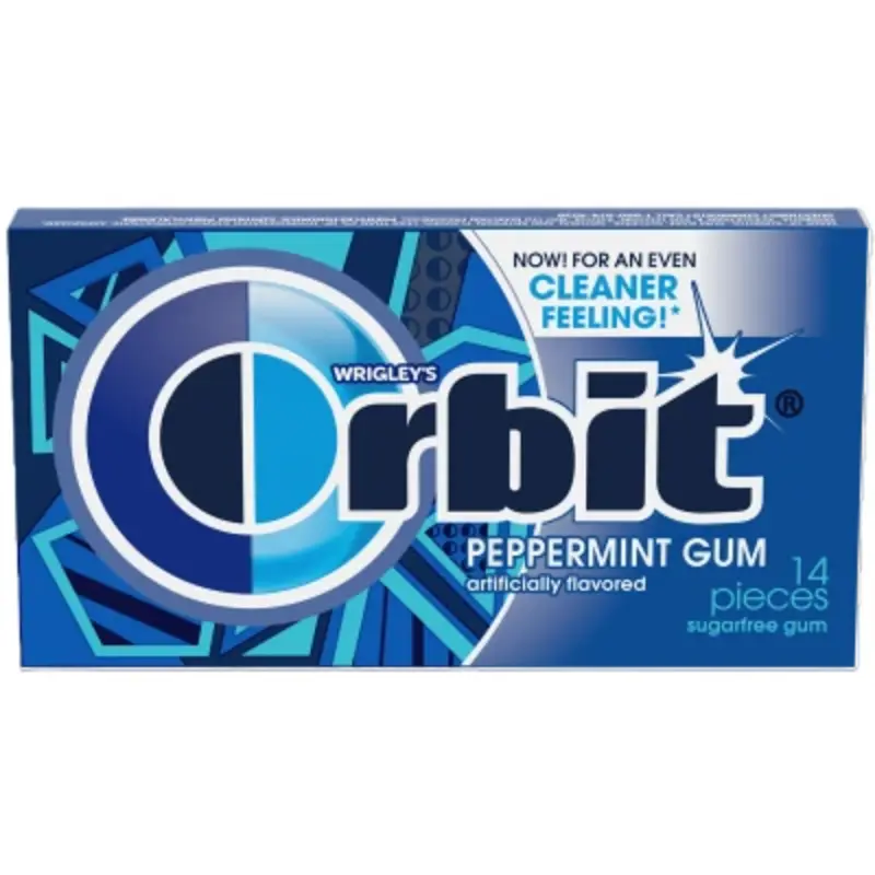 Orbit Peppermint Sugar-Free Gum 14.5g 14 Pieces